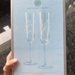 Martha Stewart Toasting Champagne Flutes